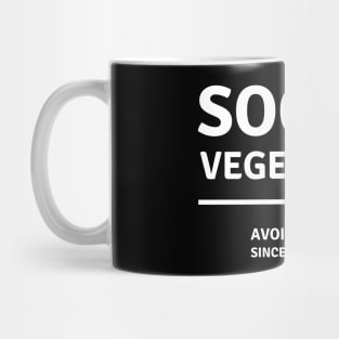 Social Vegetarian — Avoids Meet Funny Design for Introverts and Autistics Mug